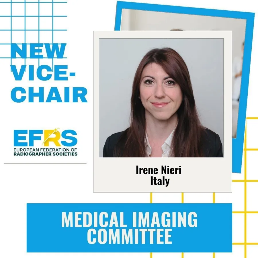 Irene Nieri, Vice-Chair della Medical Imaging Committee EFRS