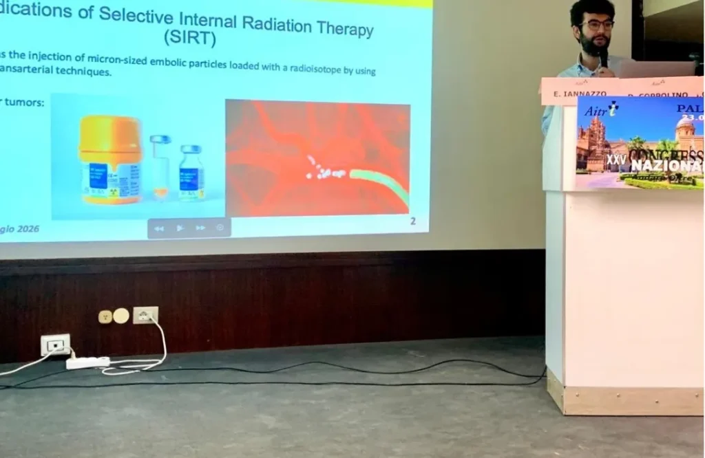 Presentazione sulla radioembolizzazione al XXV Congresso Nazionale AITRI, Palermo 2026
